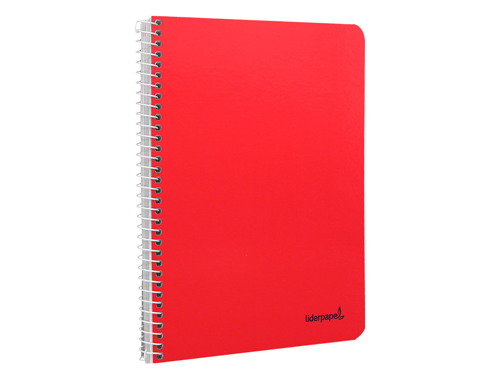 CUADERNO ESPIRAL LIDERPAPEL CUARTO SMART TAPA BLANDA 80H 60GR LISO SIN MARGEN COLORES SURTIDOS